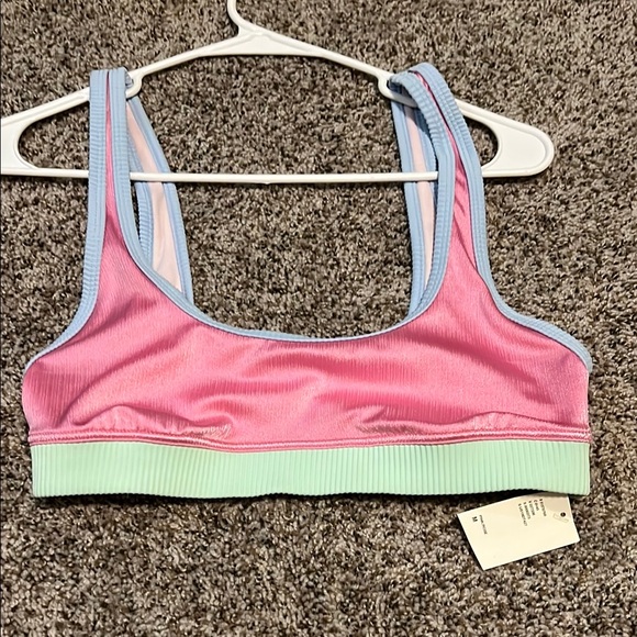 Urban Outfitters Pink and Green Bra - Picture 1 of 5